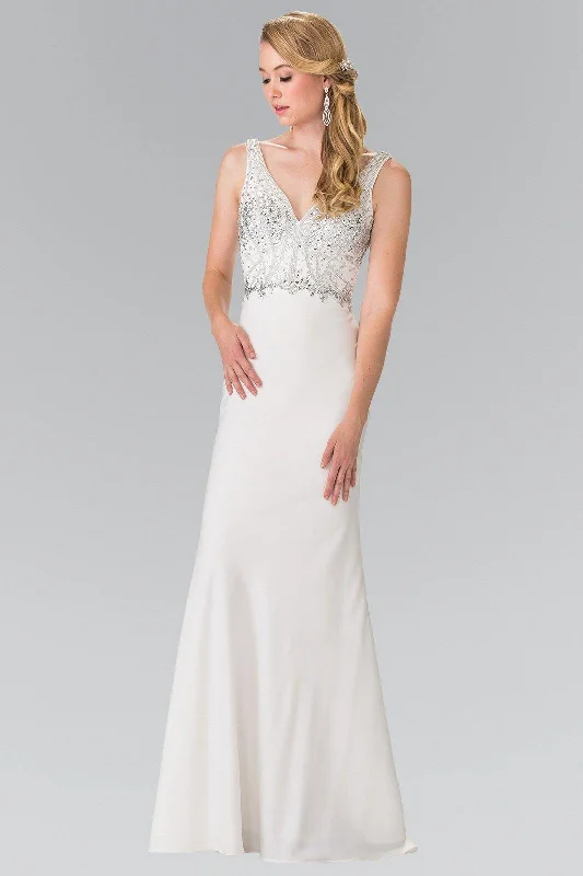 Dramatic Ball Gown Beads and Jewels Embellished Wedding Long Dress