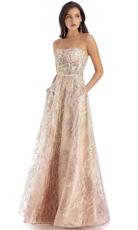 Fancy Evening Dress Clarisse - 5108 Semi-Sweetheart Strapless A-Line Dress