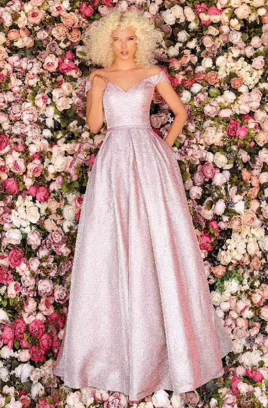 Fashionable Formal Dress Clarisse - 8231 Off-Shoulder Pleated Ballgown