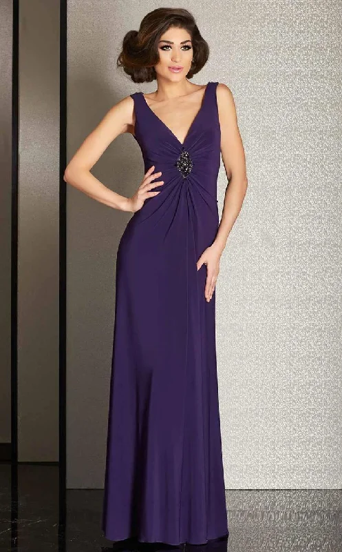 Puffy Formal Dress Clarisse - M6252 Classic V-Neckline Evening Gown