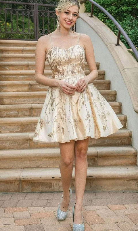 Cinderella Style Dress Dancing Queen 3269 - Glitter Sweetheart Cocktail Dress
