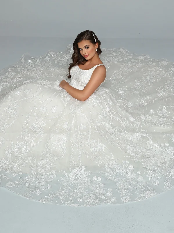 Red Carpet Dress Davinci Bridal 50669 Ivory Wedding Dress Ballgown