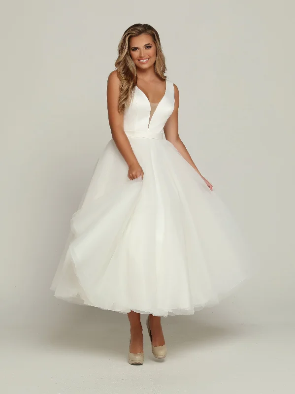 Trendy Party Dress Davinci Bridal 50685 Size 8 White Tea length Ballgown removable skirt wedding dress Bridal Gown Tulle Trendy Party Dress Davinci Bridal 50685 Size 8 White Tea length Ballgown removable skirt wedding dress Bridal Gown Tulle