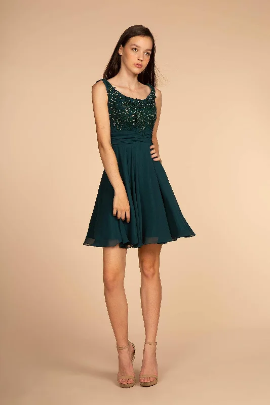 Perfect Prom Dress Embroiered Bodice Short Dress Sale
