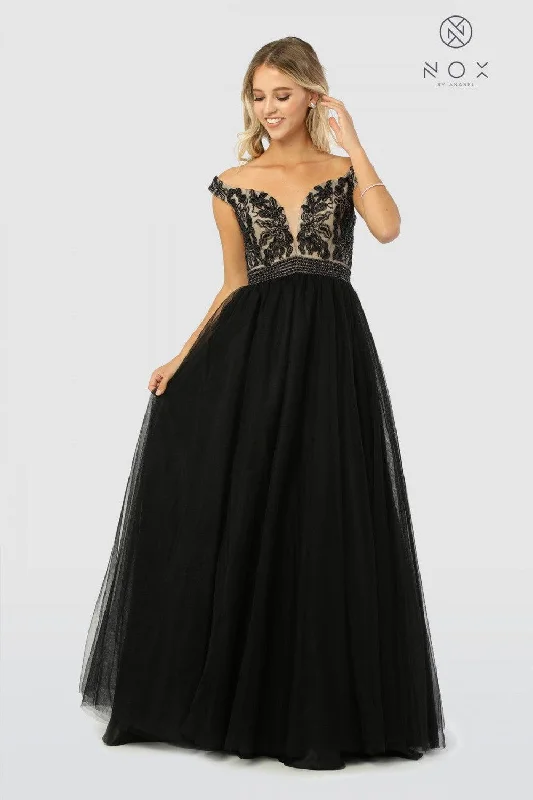 Dazzling Evening Dress Long Off The Shoulder Formal Evening Gown Prom Dress