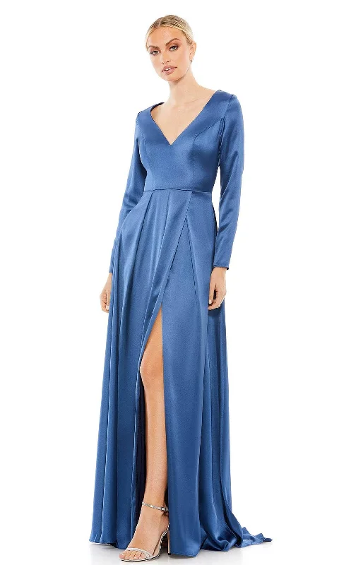 Showstopper Dress Ieena Duggal - 26613 Long Sleeves Pleated Gown