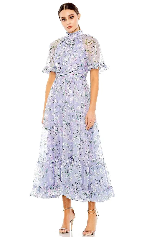 Fashionista’s Dream Dress Ieena Duggal 68259 - High Neck Floral Print Evening Dress