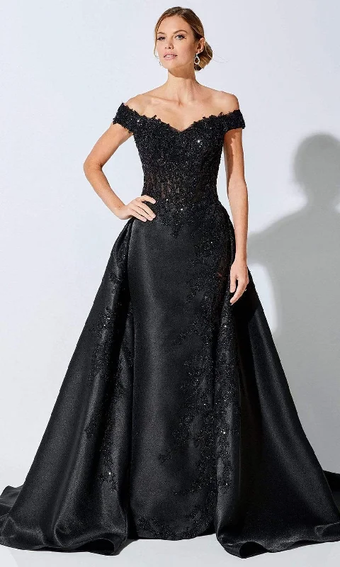 Modern Tulle Dress Ivonne D by Mon Cheri - 221D51 Off Shoulder A-Line Evening Dress