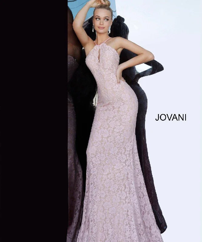 Polka Dot Gown Jovani 68431 Sexy Long Formal Dress Prom