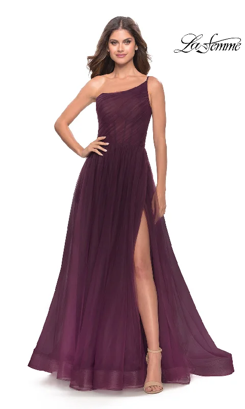 Striking Red Gown La Femme 31069