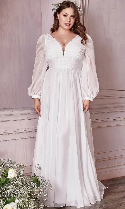 Ruched Satin Dress Cinderella Divine Bridal CD0192W