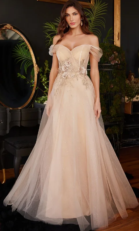 Draped Satin Gown Ladivine CD3395