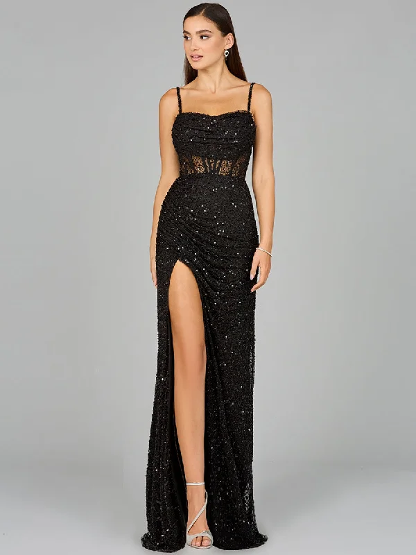 Side Slit Gown Lara 9960  Dress