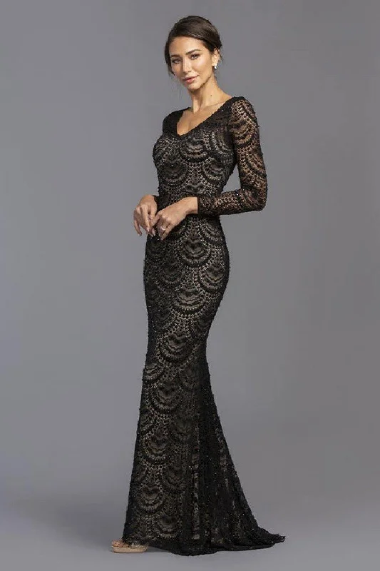 Dramatic Ball Gown Long Fitted Formal Dress Sale