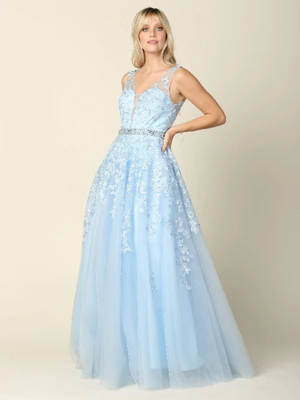 Gorgeous Party Dress Long Formal Sleeveless Prom Ball Gown Sale