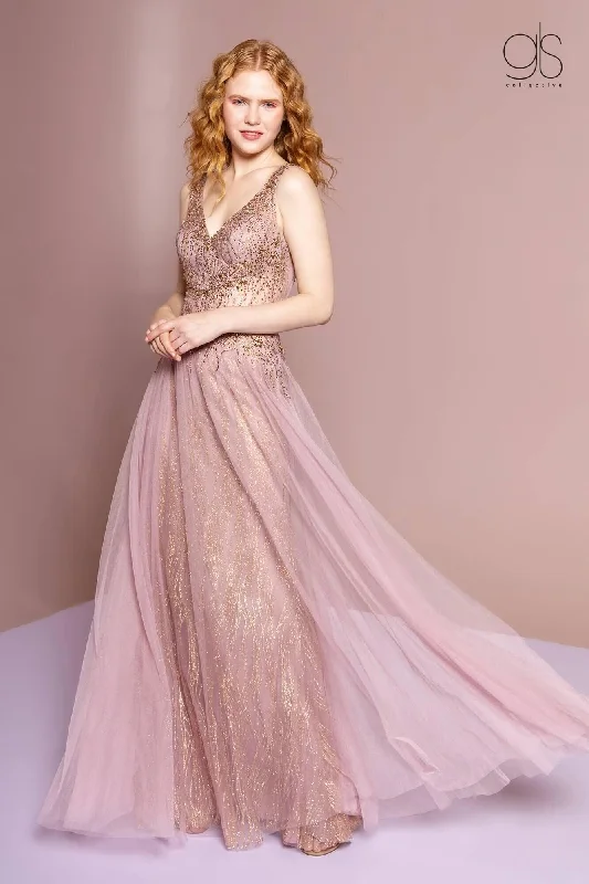 Delicate Lace Dress Long Formal Sleeveless Evening Prom Dress