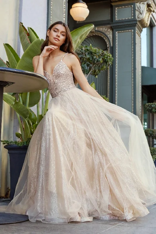 Romantic Evening Gown Cinderella Divine CR835 Long Prom Dress Formal Ball Gown