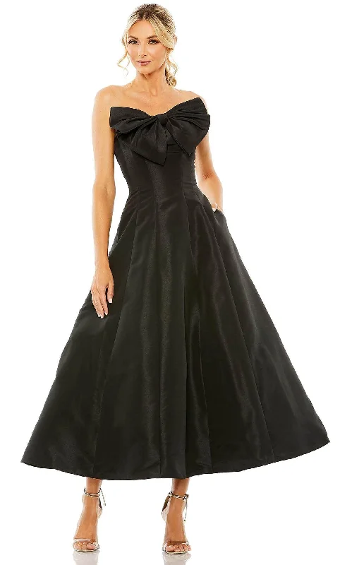 Ethereal Formal Gown Mac Duggal 49605 - Bow Accented Strapless Dress