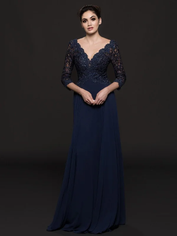 Elegant Cocktail Gown Marsoni Long Mother of the Bride Lace Dress 225 Sale