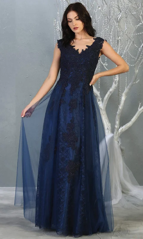 Lace Overlay Dress May Queen MQ1799