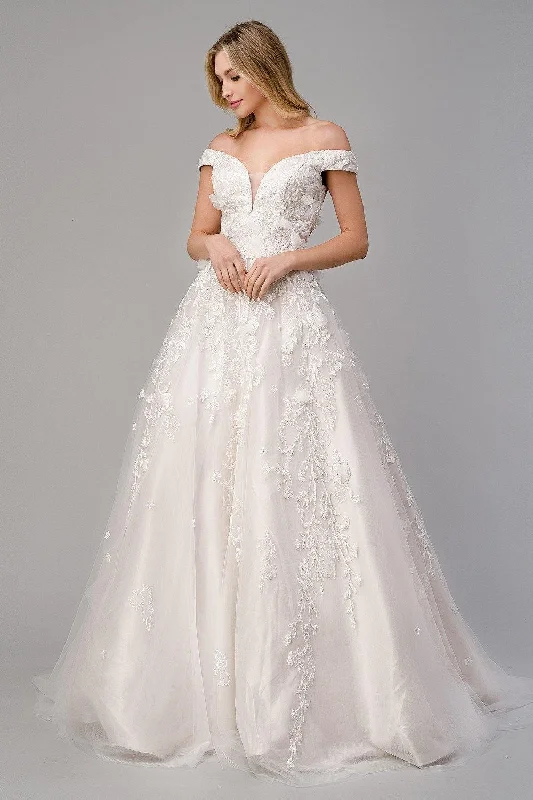 Cinderella Style Dress Andrea & Leo A1027W Peony Long Wedding Dress