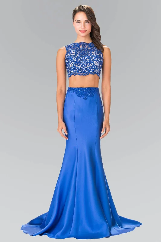 Sophisticated Gown Prom 2 Piece Trumpet Homecoming Evening Long Gown