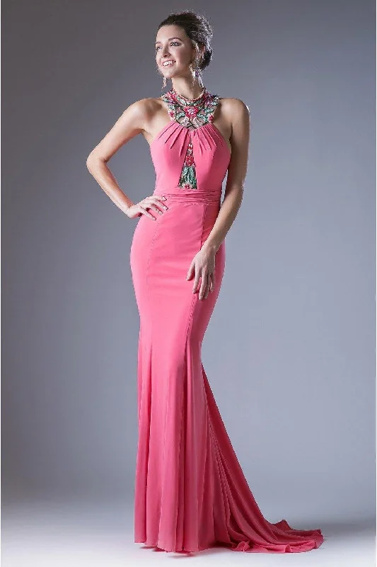 Navy Blue Gown Cinderella Divine CD83964 Prom Long Formal Dress