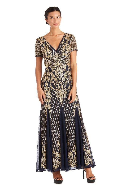 Beautiful Floor-Length Dress R&M Richards 7585 Formal Long Dress Sale
