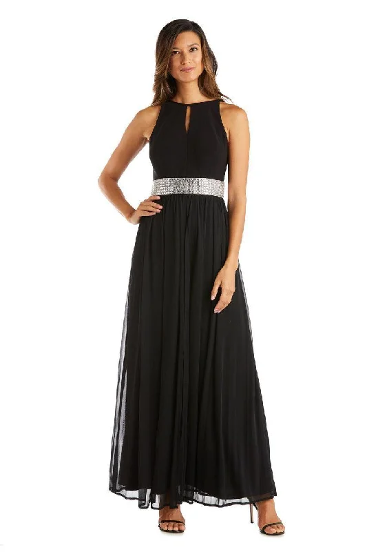 Applique Gown R&M Richards 5405W Plus Size Long Dress Sale