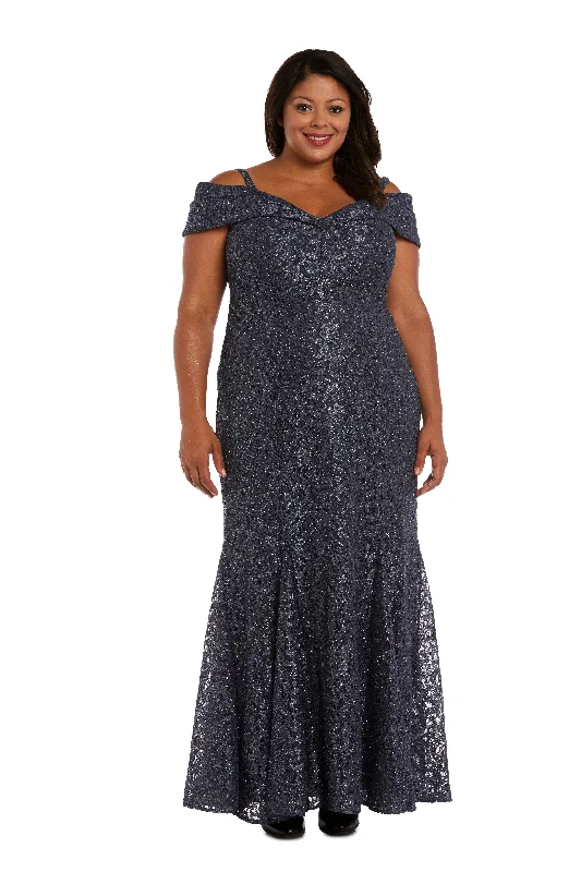Dreamy Tulle Skirt R&M Richards 2047W Plus Size Long Formal Dress Sale