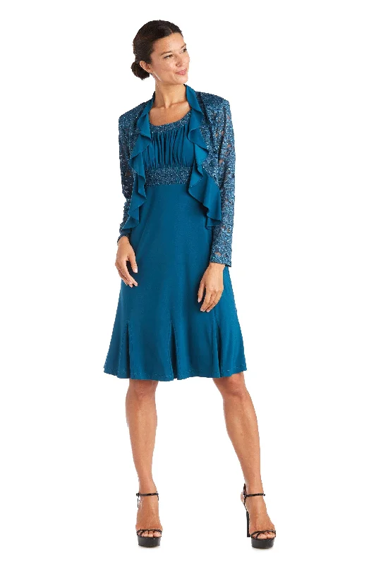 Embellished Maxi Dress R&M Richards 5393 Short Mother Of The Bride Dress Sale