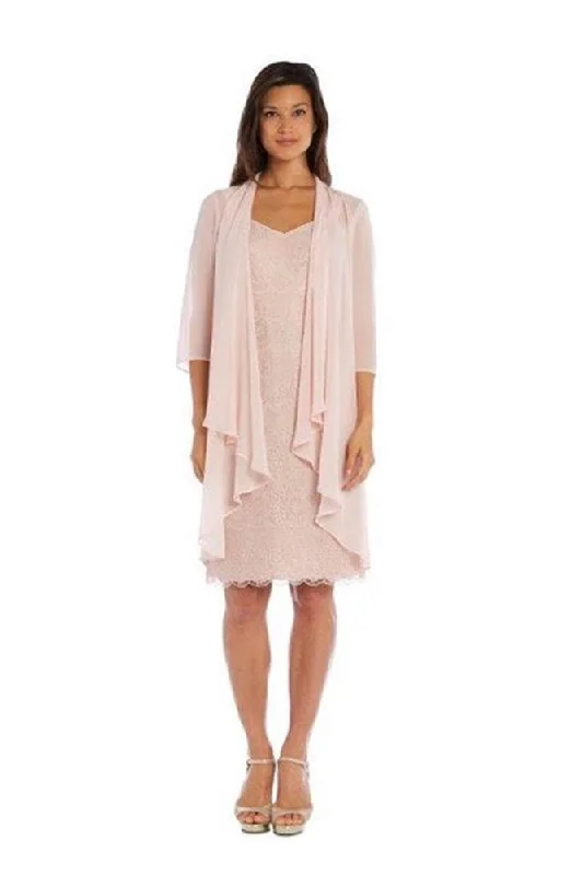 Fancy Embellished Dress R&M Richards 3001 Short Mother Of The Bride Dress Sale