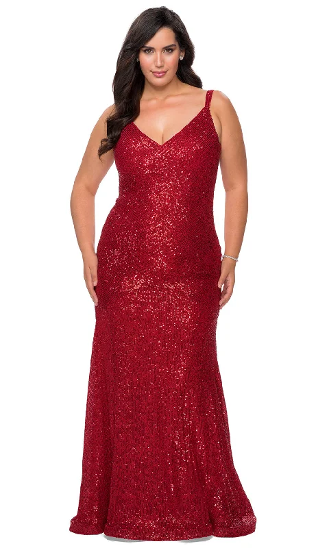 Lush Satin Gown La Femme 29006