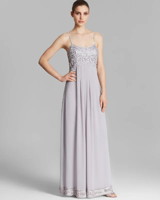 Stunning Silk Gown Sue Wong - Ribbon Chiffon A-Line Dress C4237