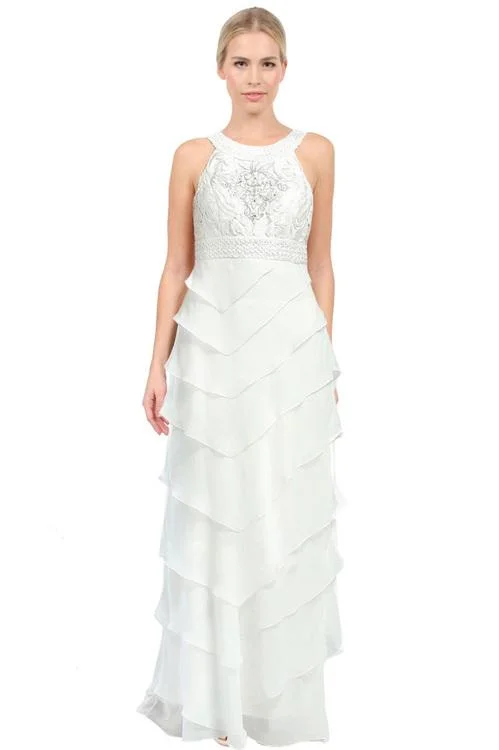 Bold Print Formal Dress Sue Wong W5133 Sleeveless Chiffon Dress