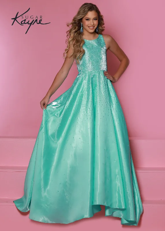 Dark Green Dress Sugar Kayne C322 kids Dress
