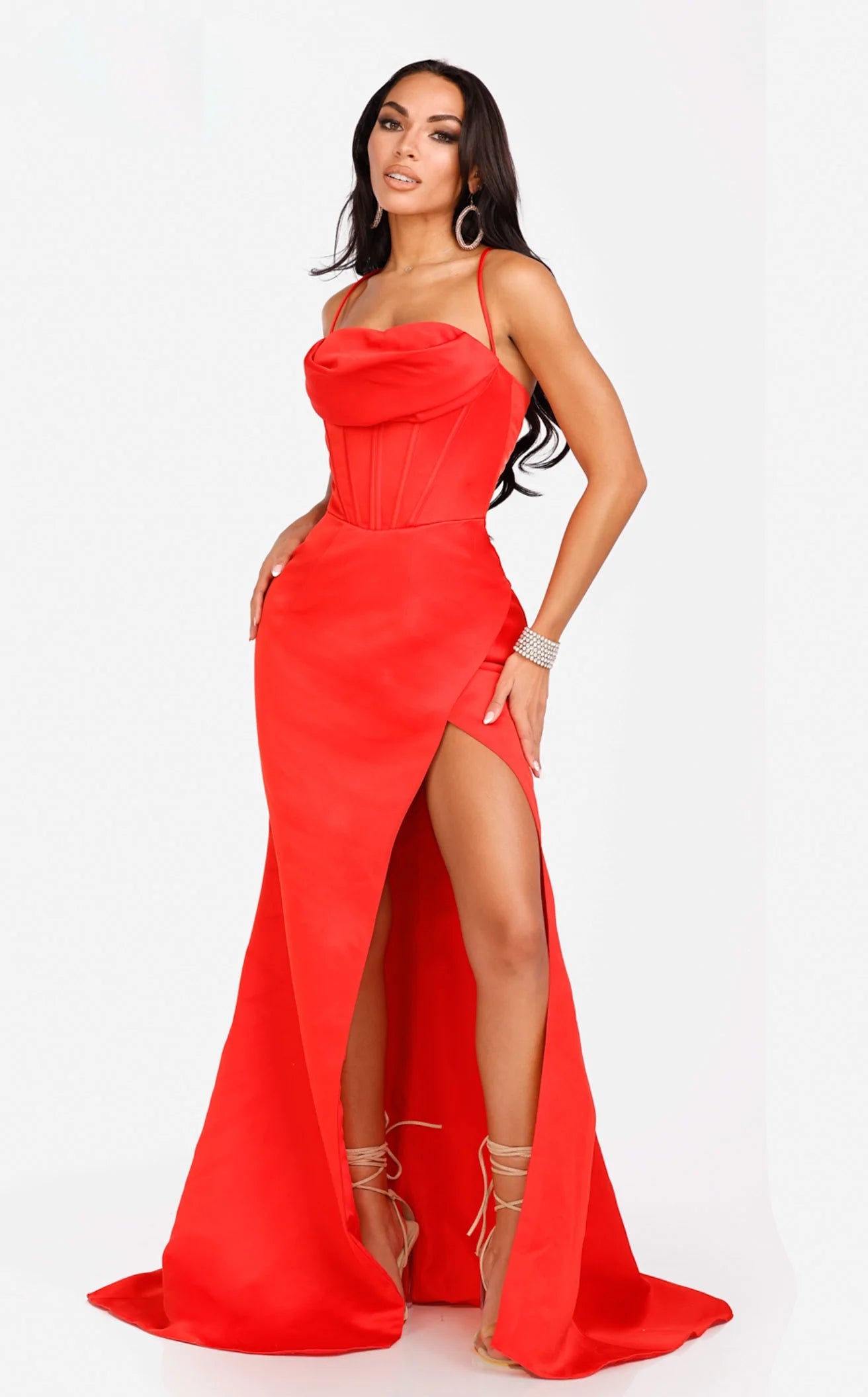 Romantic Soft Satin Dress Terani 231P0149 Dress