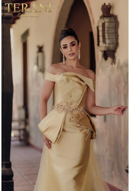 Rhinestone Embellished Dress TERANI 232E1241 DRESS