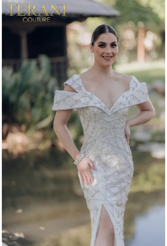 Formal Red Dress TERANI 232GL1466 DRESS