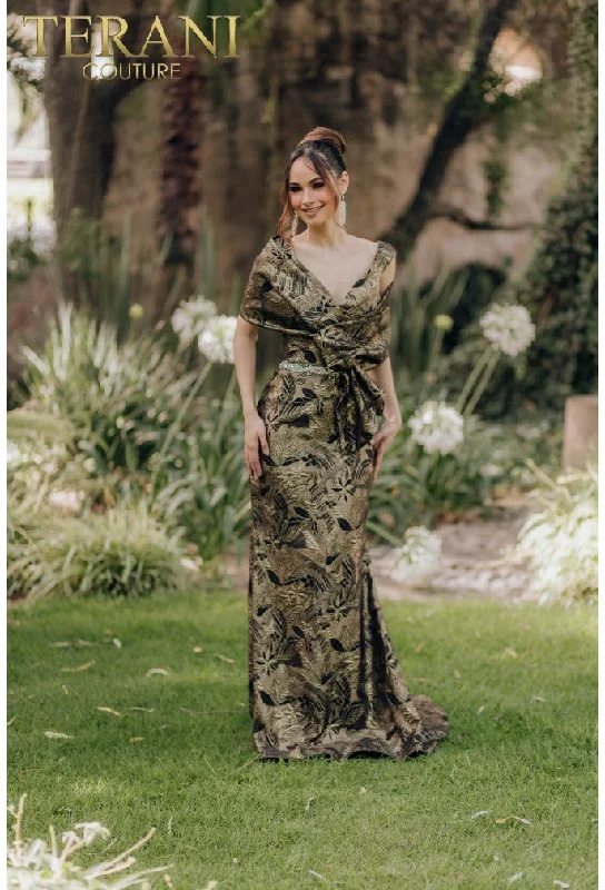 Stunning Applique Dress TERANI 232M1521 DRESS
