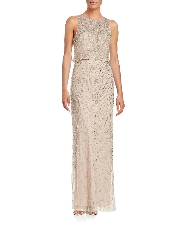 Royal Blue Dress Aidan Mattox - 54468710SC Sleeveless Glitter Long Dress