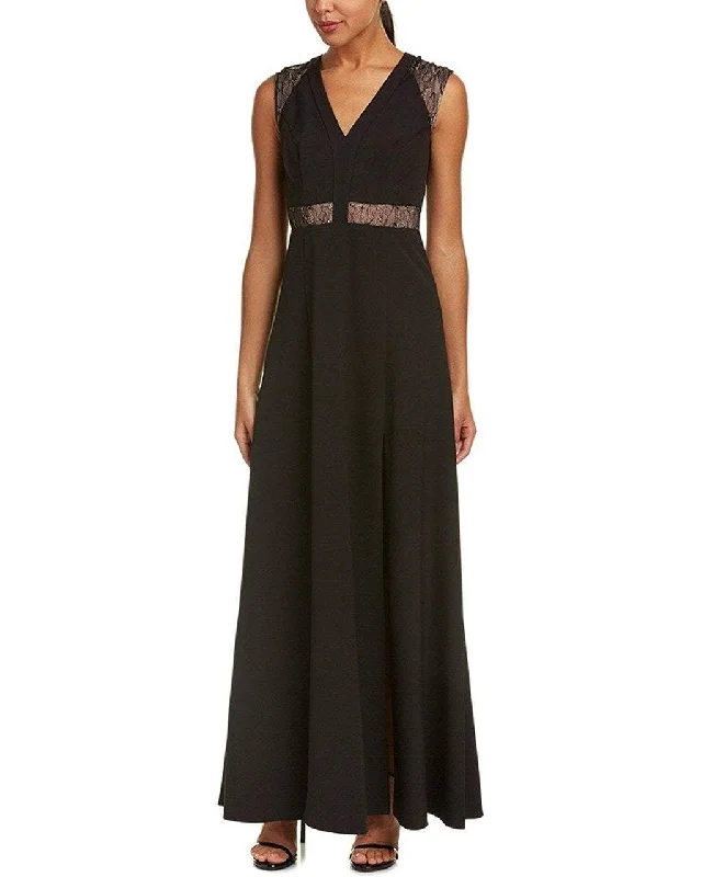 Chic Maxi Dress Aidan Mattox -Sleeveless V Neck A-line Dress MN1E201092SC