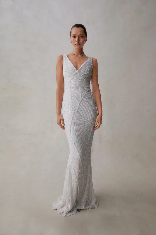 Simple Chiffon Dress AUGUST GOWN