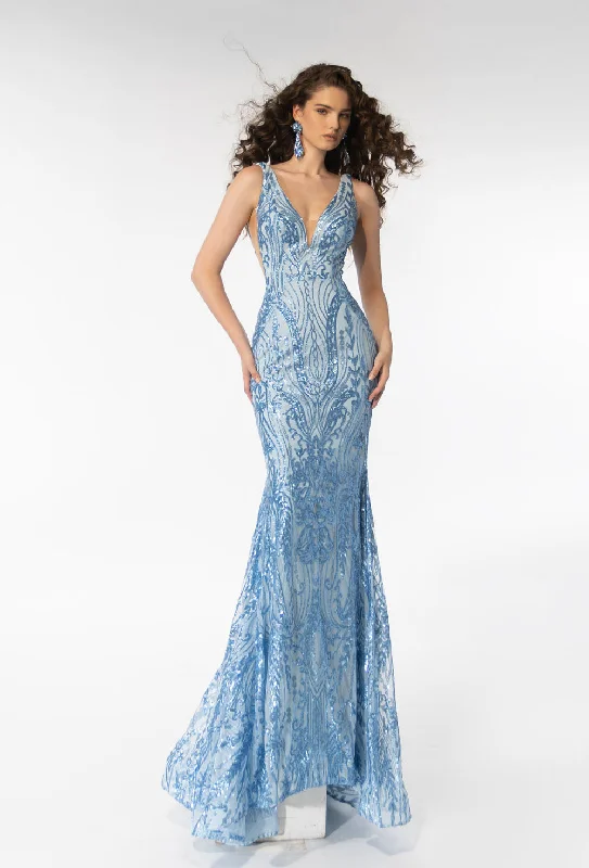 Navy Blue Gown Ava Presley 39204 Dresses