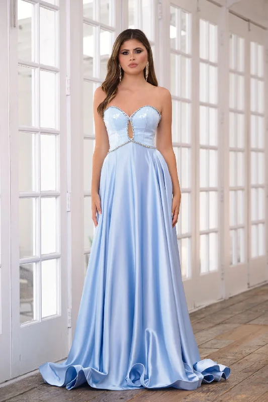 Floor-Length Satin Dress Ava Presley 39236 Dresses