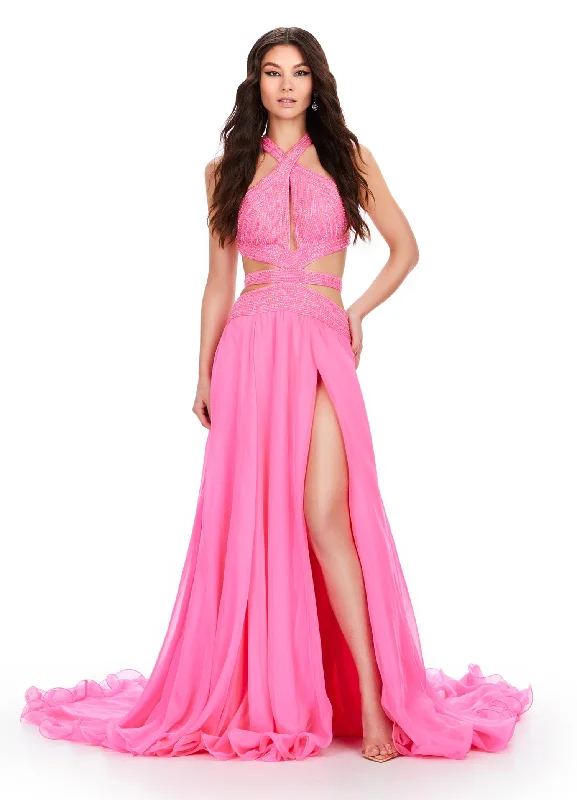 Ruched Velvet Dress Cyra Gown
