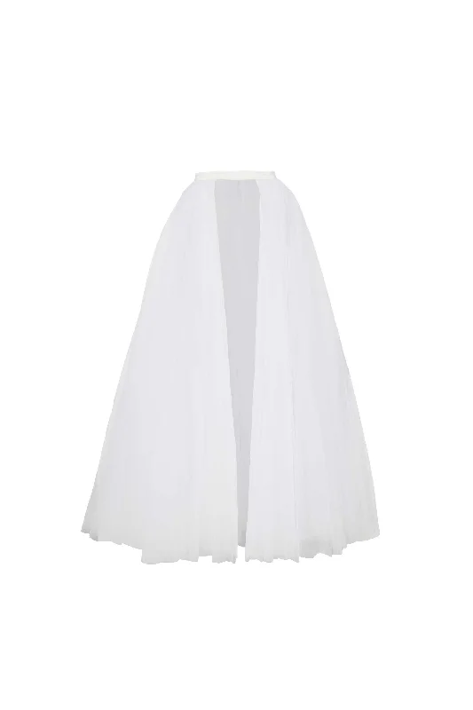 Floor-Length Satin Dress Hariet Overskirt