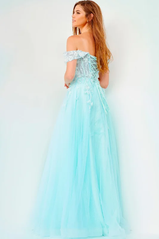 Charcoal Gray Gown Jovani JVN08295 Dresses