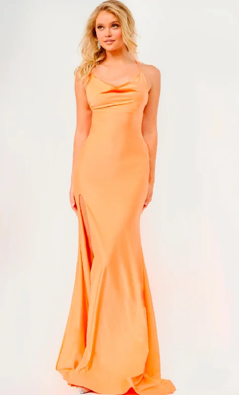 Romantic Soft Satin Dress Jovani JVN23303 Dresses