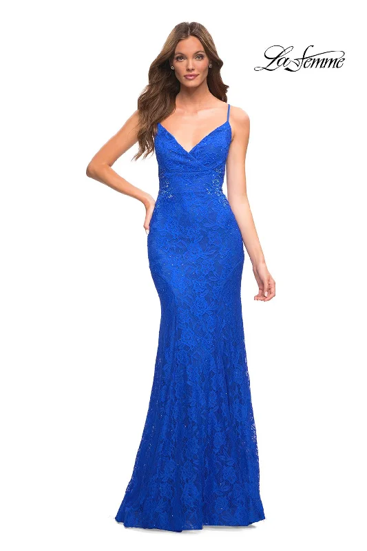 Romantic Soft Satin Dress La Femme 30537